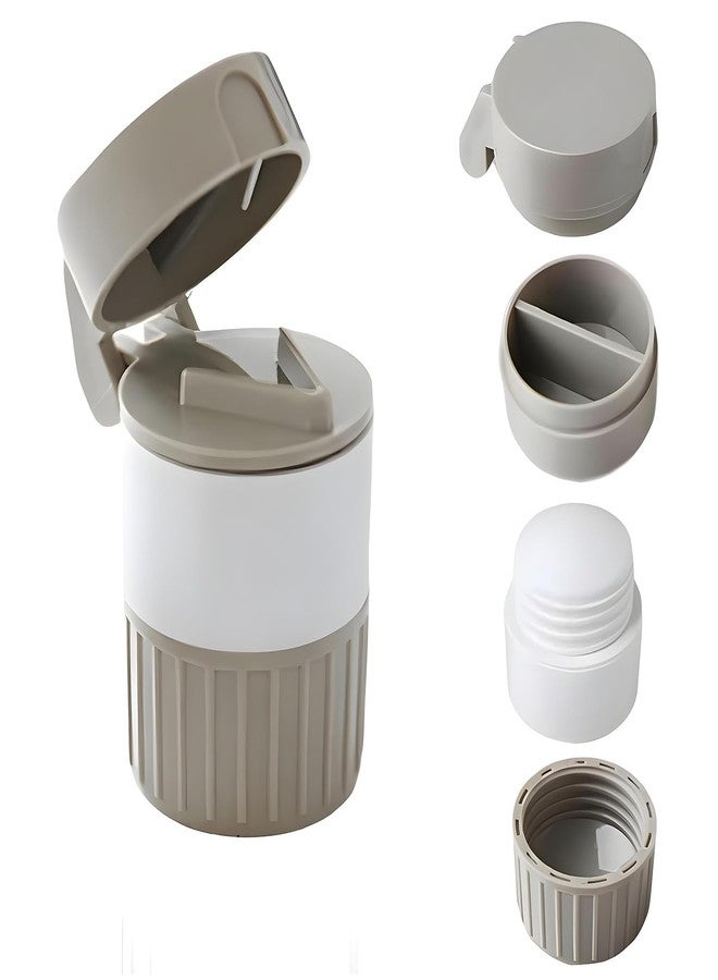 LETURE 4-in-1 Medicine Pill Cutter 1 Pc - Tablet Splitter, Medicine Grinder, Powder Crusher & Storage Box for All Pill Sizes, Portable Medicine Crusher for Easy Swallowing & Dosage Management - Image 1